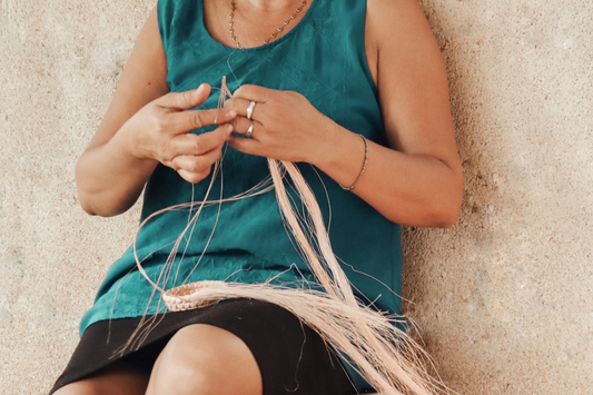 Skilled artisan crafting a unique handmade present