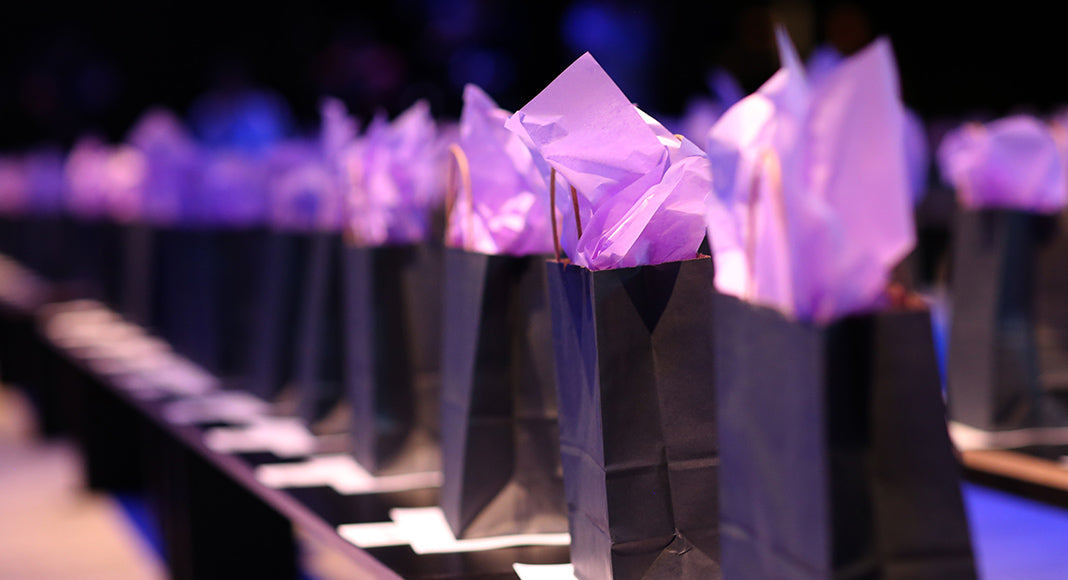 business swag at a company celebration