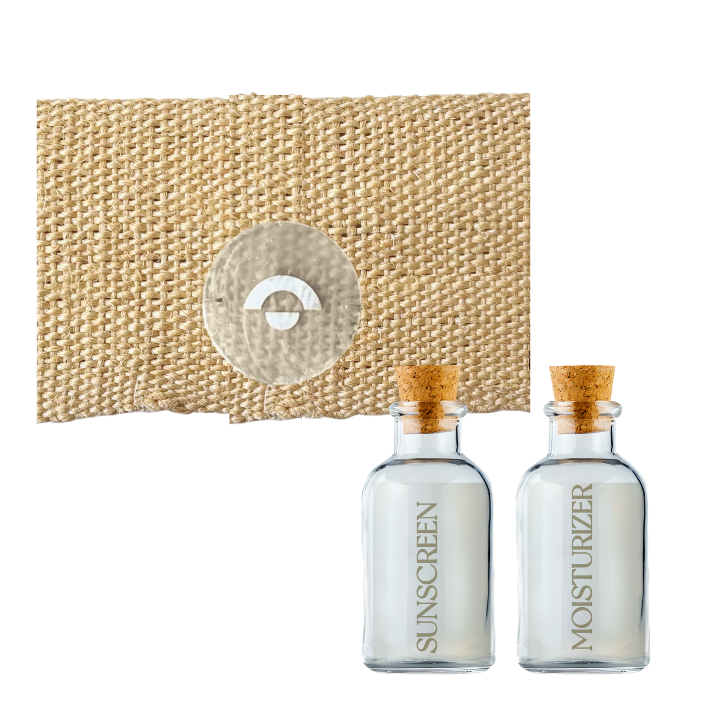 Sunscreen bag with mineral sunscreen