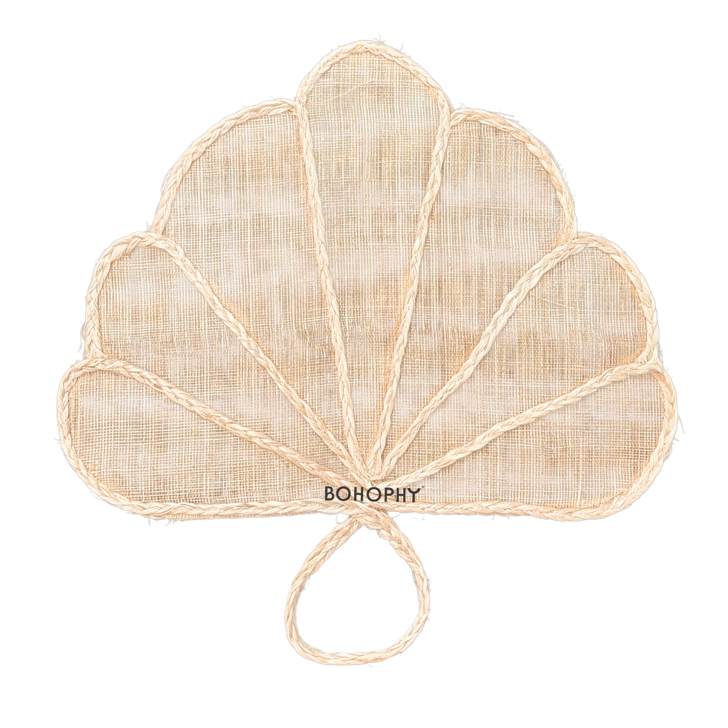 Shelly banana fiber hand fan handcrafted in Philippines