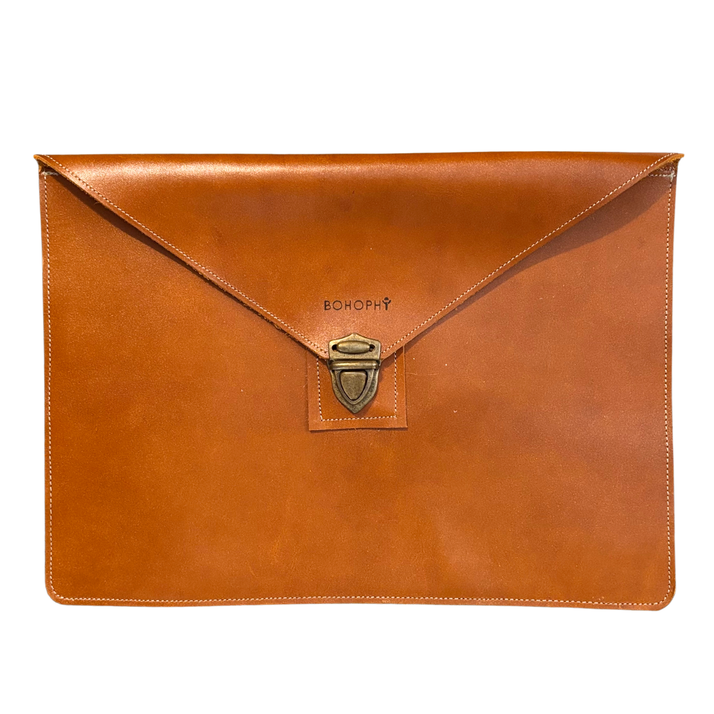 Leather laptop sleeve handmade in Mexico
